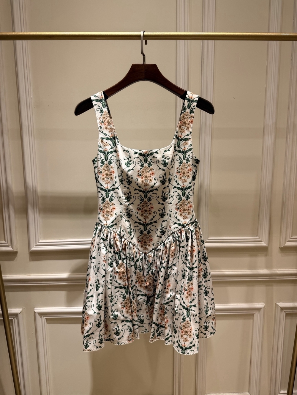 AGUA BY AGUA BENDITA Pluma floral corset cotton dress - Picture 6 of 14